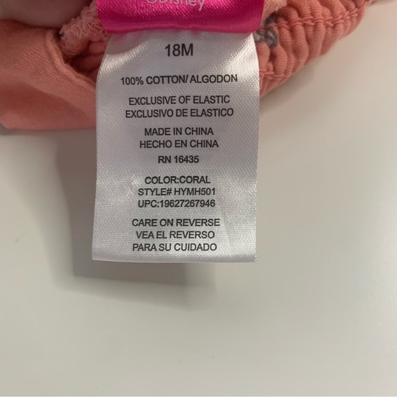 Disney Peach Romper with Character Design - Picture 3 of 4